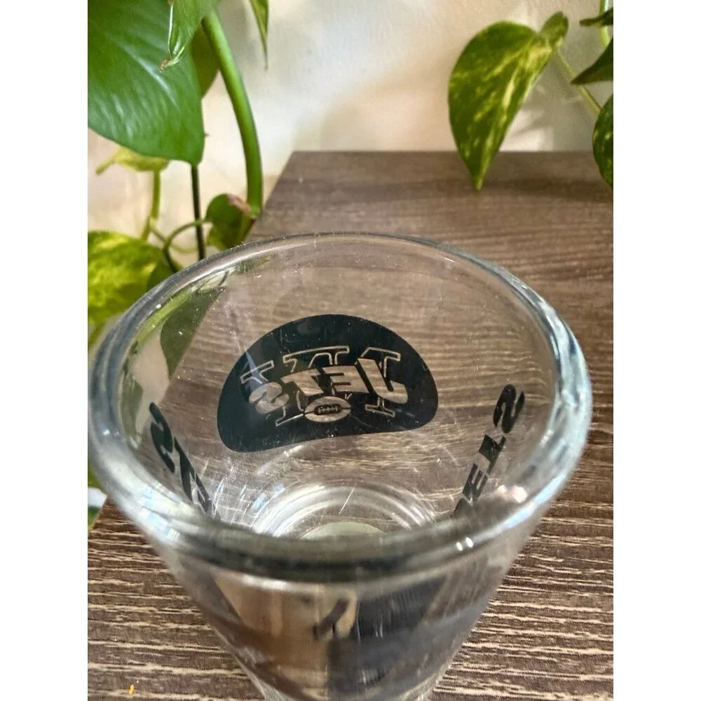 JETS football shot glass